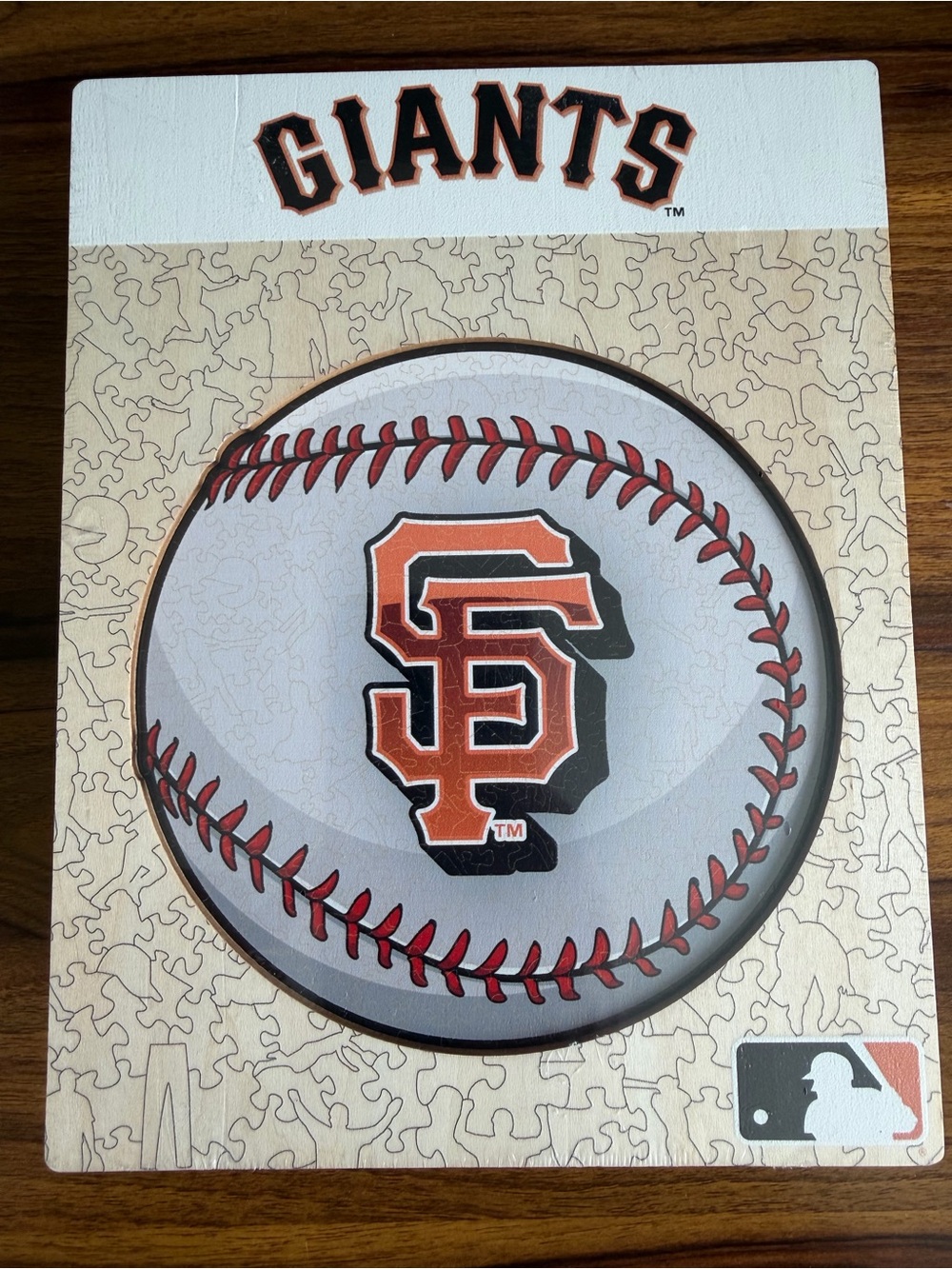 San Francisco Giants Baseball Puzzle Wall Art - Orange, Black, White